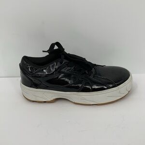 Jeffrey Campbell Limit platform sneakers black puffy chunky shoe patent 7.5